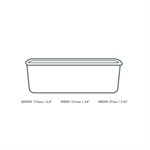 Food Cont Rectangle Blk 24oz/750ml (300) SBC-24