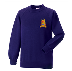 Golspie Primary Crew Neck Sweatshirt Purple P7 Only