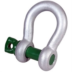 Shackle Bow 2T Green Screw Pin SH0035