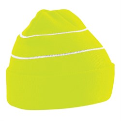 Beanie Hat BC042 Hi-Vis Yellow Knitted Ralawise