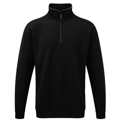 Sweatshirt 1270 2XL Black 1/4 Zip Grouse Orn