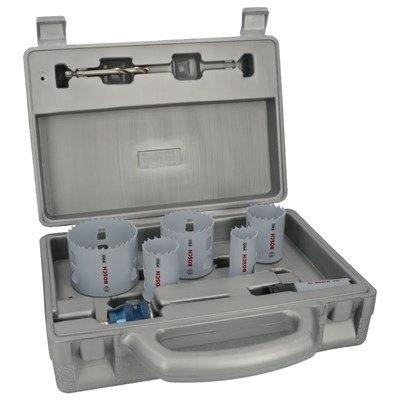 Holesaw Kit 20-64 + Drills & Adapt 9pc