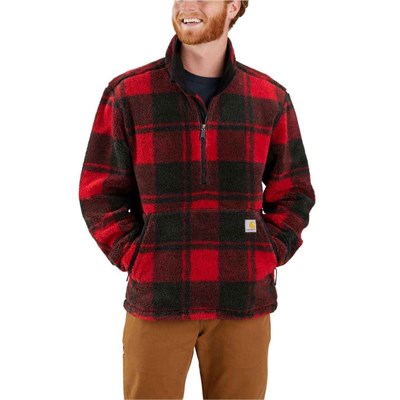 Fleece 106443 Sm 1/4 Zip Crabapple/Black