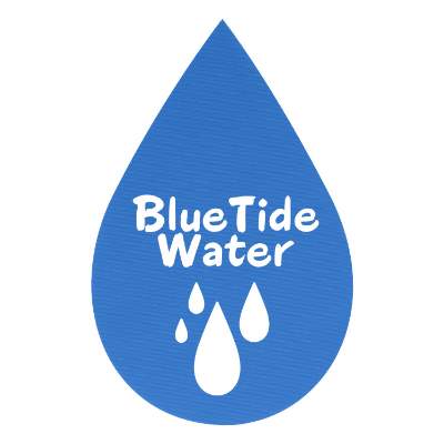 4-in. blue water rubber jar opener with custom printed logo.