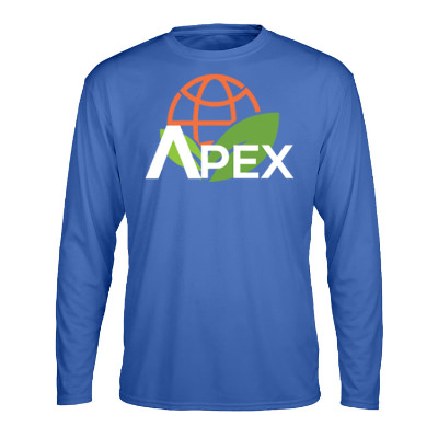 Full color personalized royal long sleeve t-shirt.