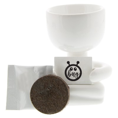 White ceramic personalized grow kit.