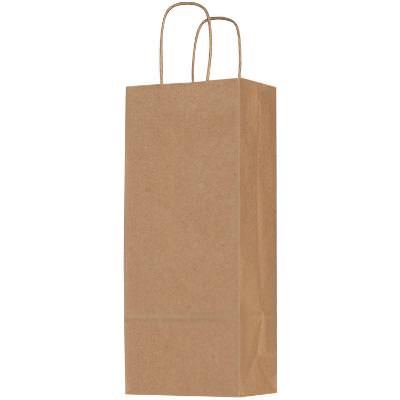 Blank kraft paper bag.