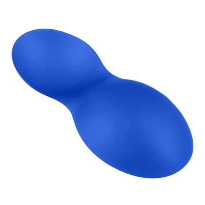 Translucent blue measure-up double measure scoop blank.