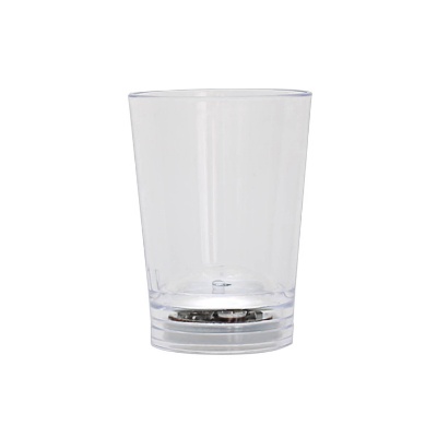 Arcylic clear shot glass blank in 1.25 ounces.