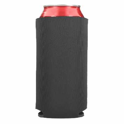 Foam neon blue tall boy can cooler blank.