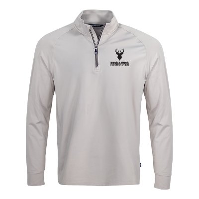 Grey Custom Quarter-Zip Pullover