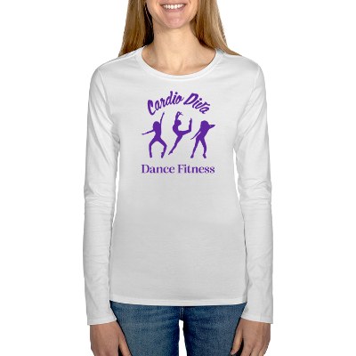 White long sleeve tee with personalized logo.
