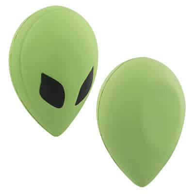 Foam alien head stress ball blank.
