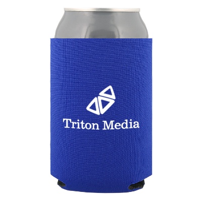 Foam lime green bottle opener can cooler personalized.