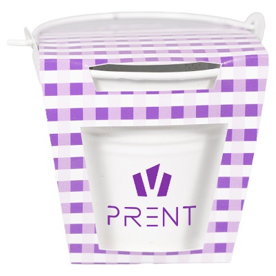 Purple steel customized planter kit.