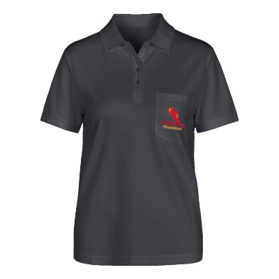 Customized full color carbon performance polo with pocket