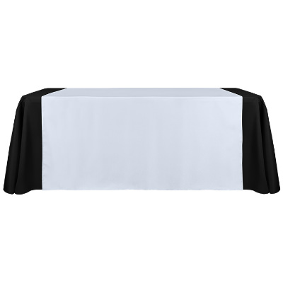 60 inches x 72 inches polyester table runner blank.