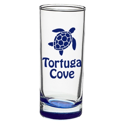 Blue shooter with custom logo.