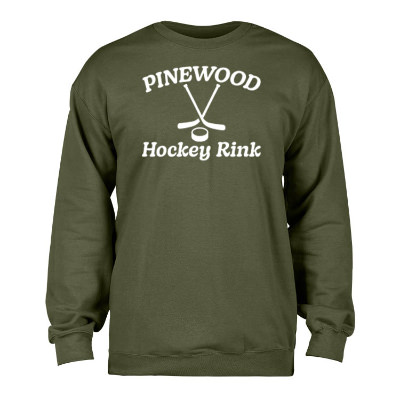 Custom military green fleece crew sweatshirt with logo.