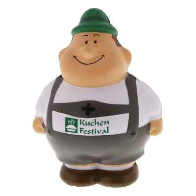 Multi-Colored foam stress ball with a custom logo.