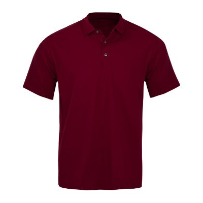 Blank bordeaux men's polo.