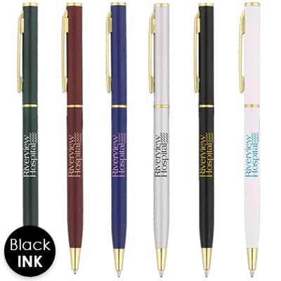 Metal narrow pen.