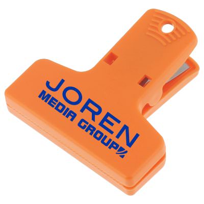 Plastic orange heavy duty chip clip customized.