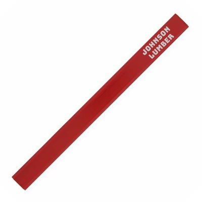 Wood hard lead carpenter pencil with branded logo.