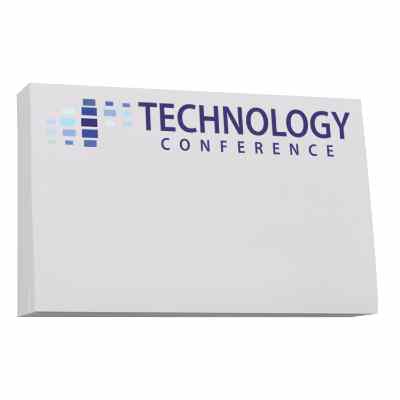 Souvenir sticky note 5x3 inch pad with full color imprint.