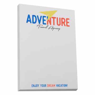 Souvenir 5x7 inch scratch pad with full color imprint.