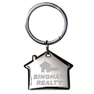 Home Sweet Home keychain with custom logo.