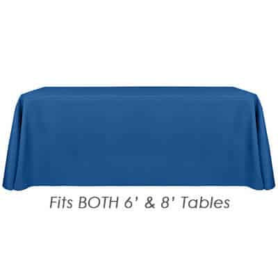 6 foot polyester table thrown blank.