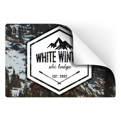 5x4 inch roll stickers with full color imprint.