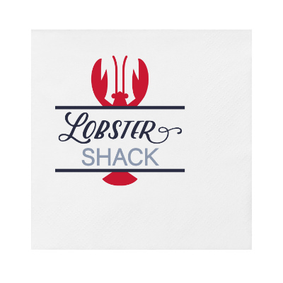 3Ply tissue ivory cocktail napkins with full color imprint.