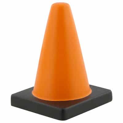 Foam traffic cone stress reliever blank.