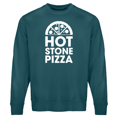 Stargazer crewneck with personalized imprint.