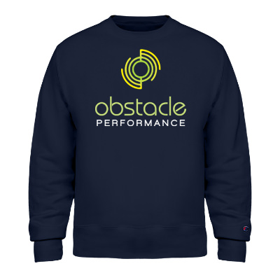 Navy crewneck custom full color sweatshirt.