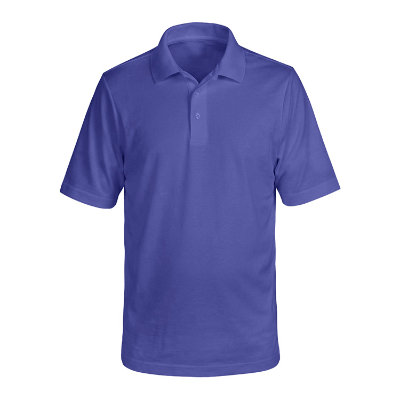 Blank purple performance polo