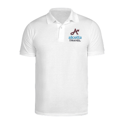 Ash polo embroidered logo