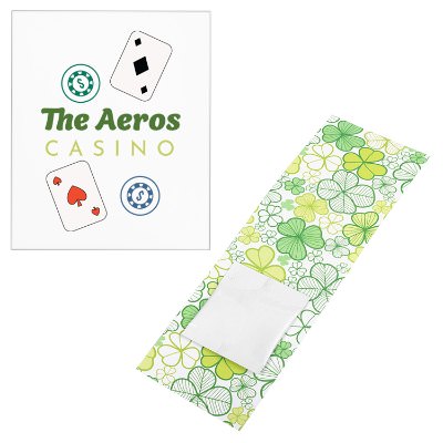 White paper custom matchbook.
