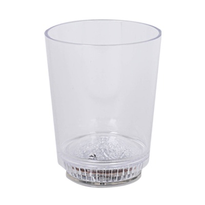 Acrylic clear beer glass blank in 12 ounces.