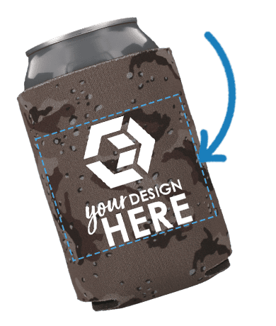 Imprint Info for Custom Camo Can Coolers