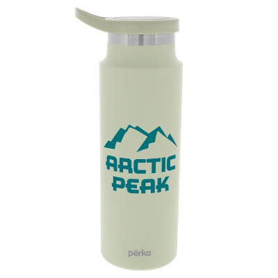 24 oz. stainless steel water bottle with custom logo.