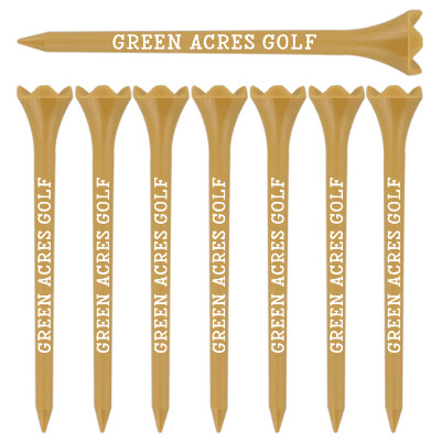 Personalized natural golf tee.
