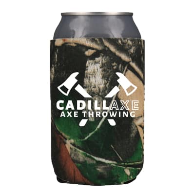Neoprene camo can cooler blank.