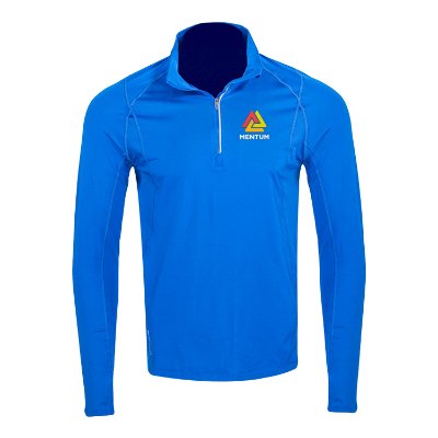 Blue Custom Embroidered Quarter-Zip