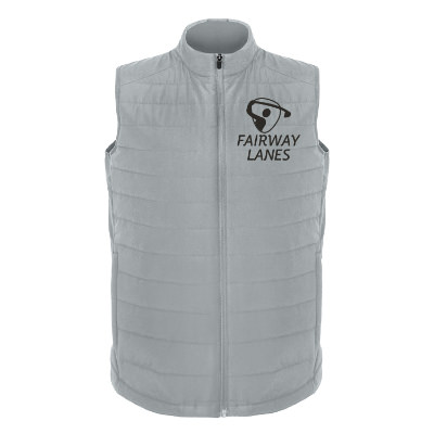 Hybrid vest with custom logo.