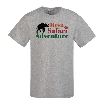 Personalized light heather grey youth t-shirt with full color imprint.