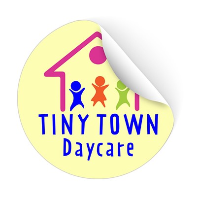 Full color circle sticker