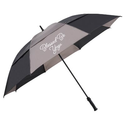 Custom 62" shedrain vented golf umbrella.